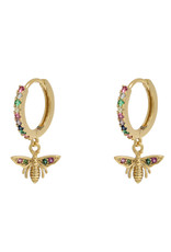 Oorbellen wealthy wasp - rainbow