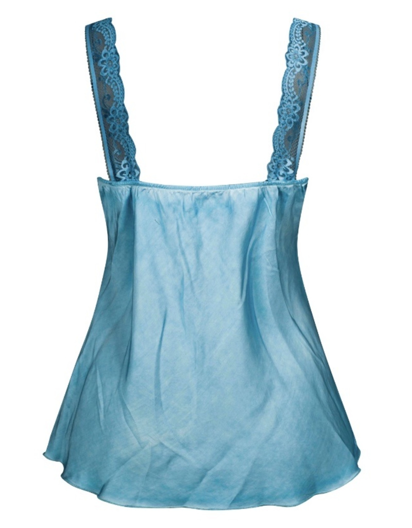 Kanten top turquoise