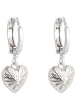Oorbellen love story -zilver