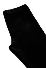 Zwarte velvet rib flared broek