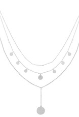 Ketting la reina layers - zilver