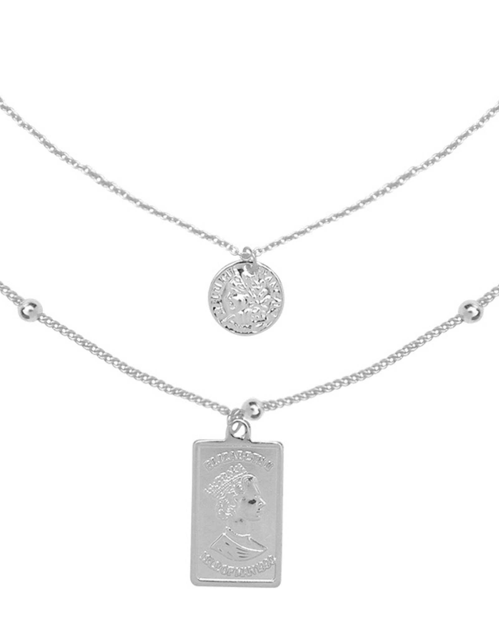 Ketting Elizabeth coin - zilver