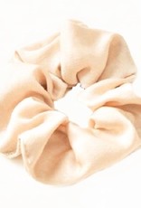 Scrunchie satijn creme