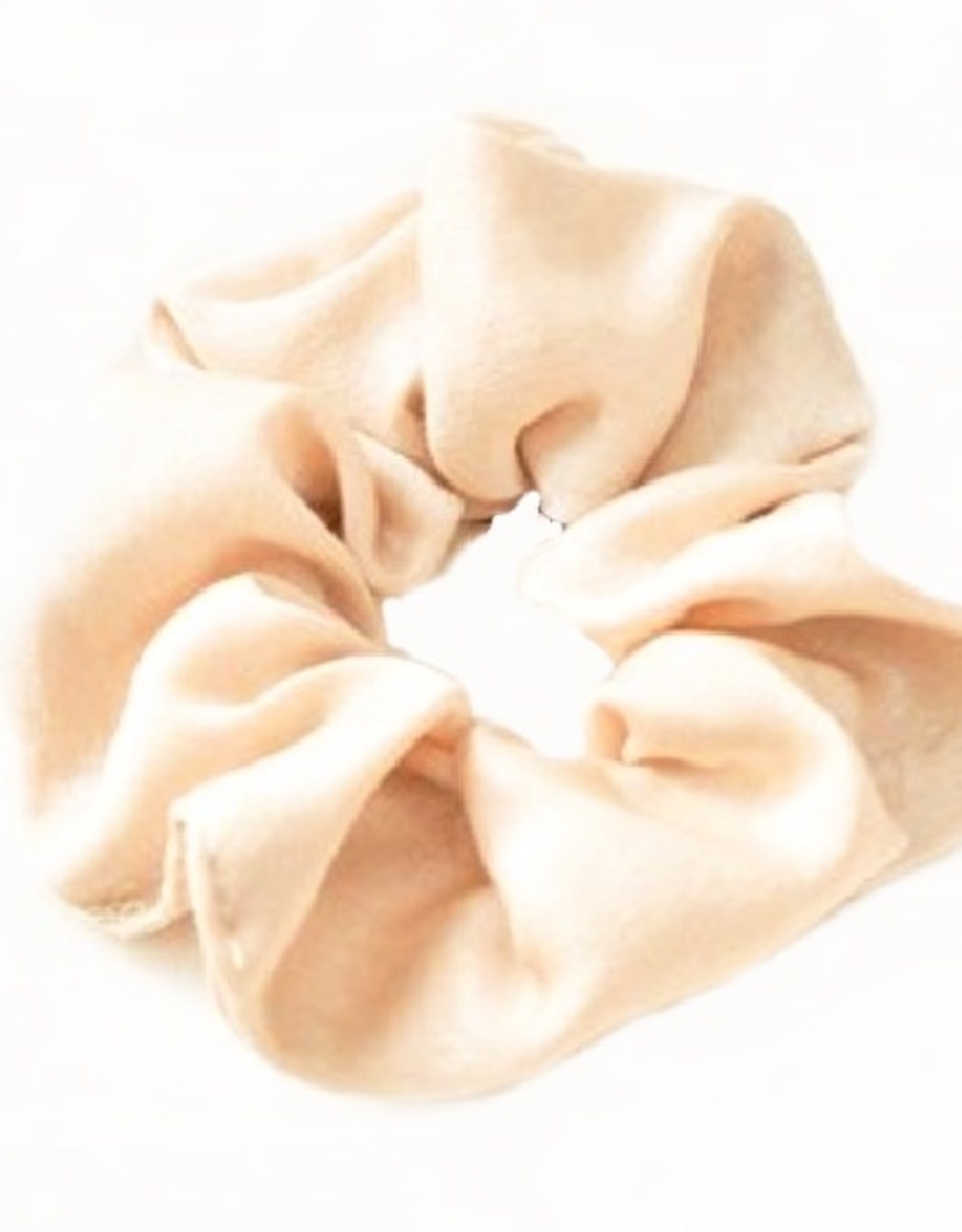 Scrunchie satijn creme