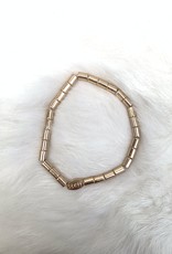 Kralenarmbandje goud
