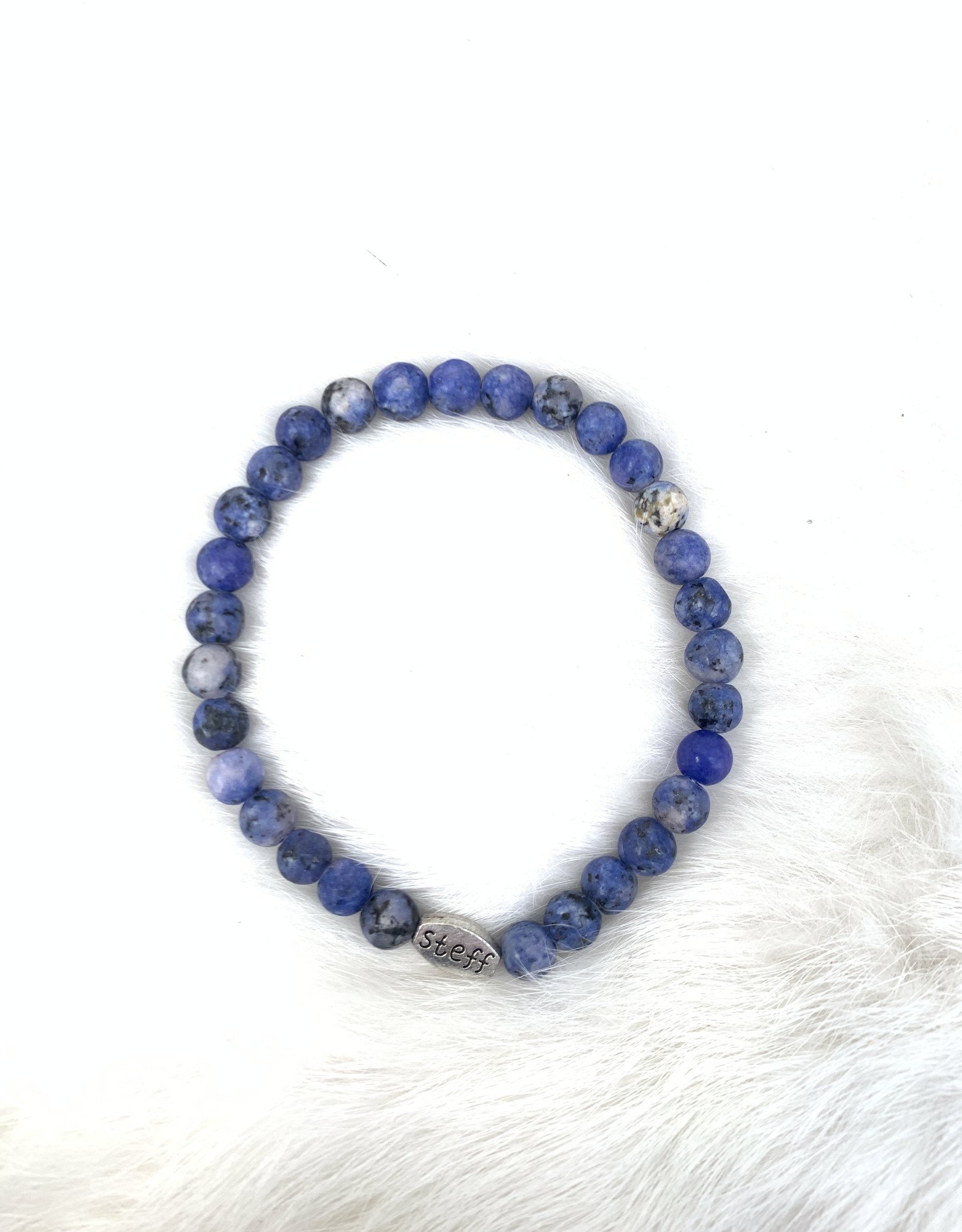 Kralenarmbandje blauw