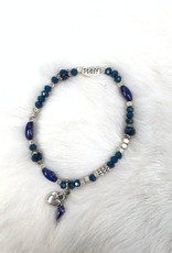 Kralenarmbandje blauw