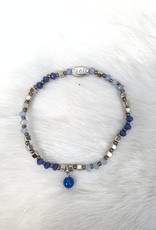 Kralenarmbandje blauw