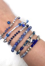 Kralenarmbandje blauw