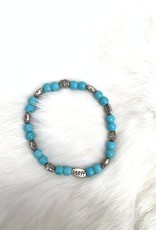 Kralenarmbandje turquoise