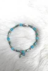 Kralenarmbandje turquoise