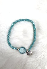 Kralenarmbandje turquoise