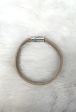 Kralenarmbandje taupe