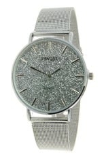 Ernest Ernest horloge zilver/glitter