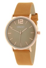 Ernest Ernest horloge cindy okergeel rosé Ernest Ernest horloge cindy okergeel rosé