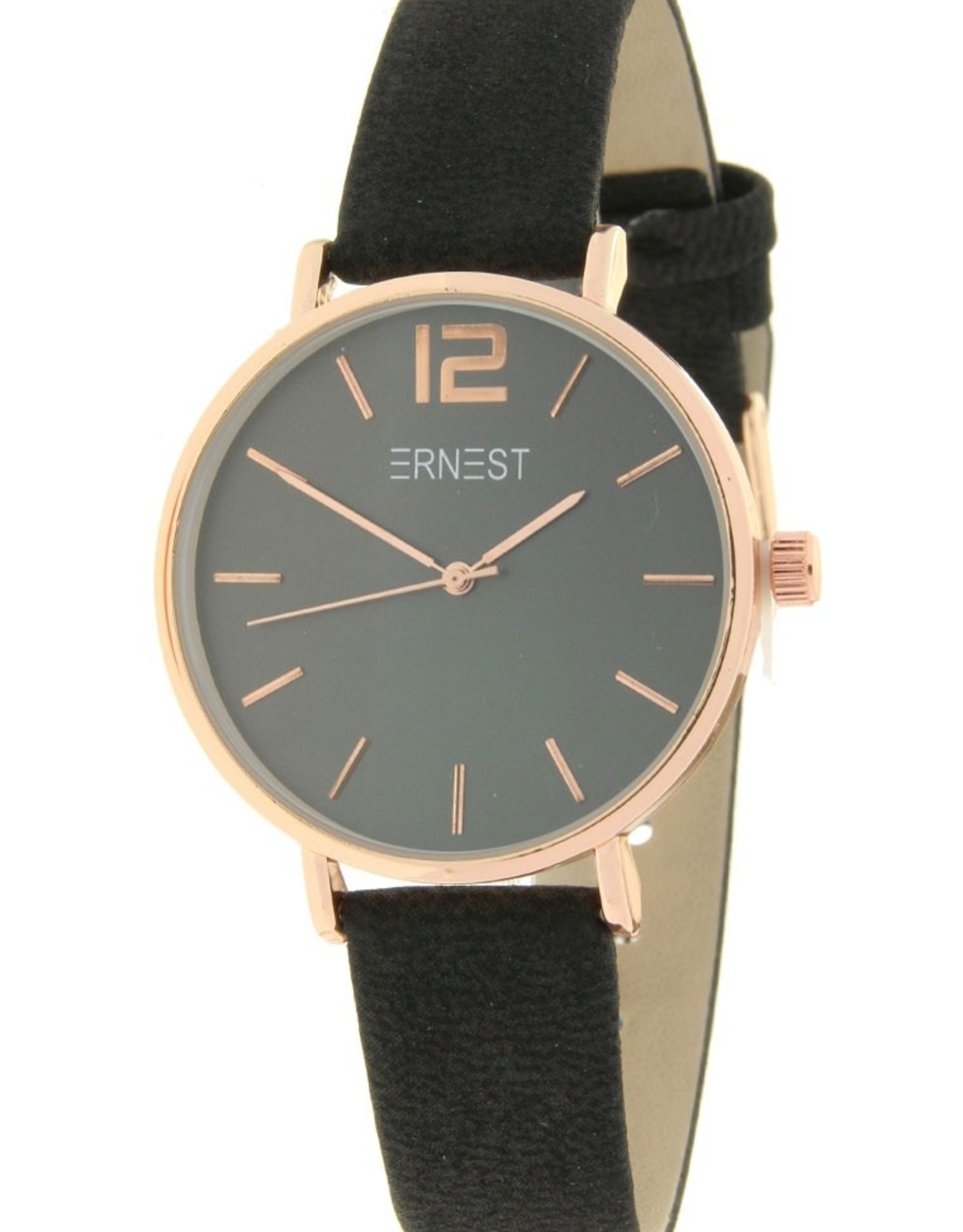 Ernest Ernest horloge zwart  rosé mini