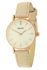 Ernest Ernest horloge licht grijs rosé mini