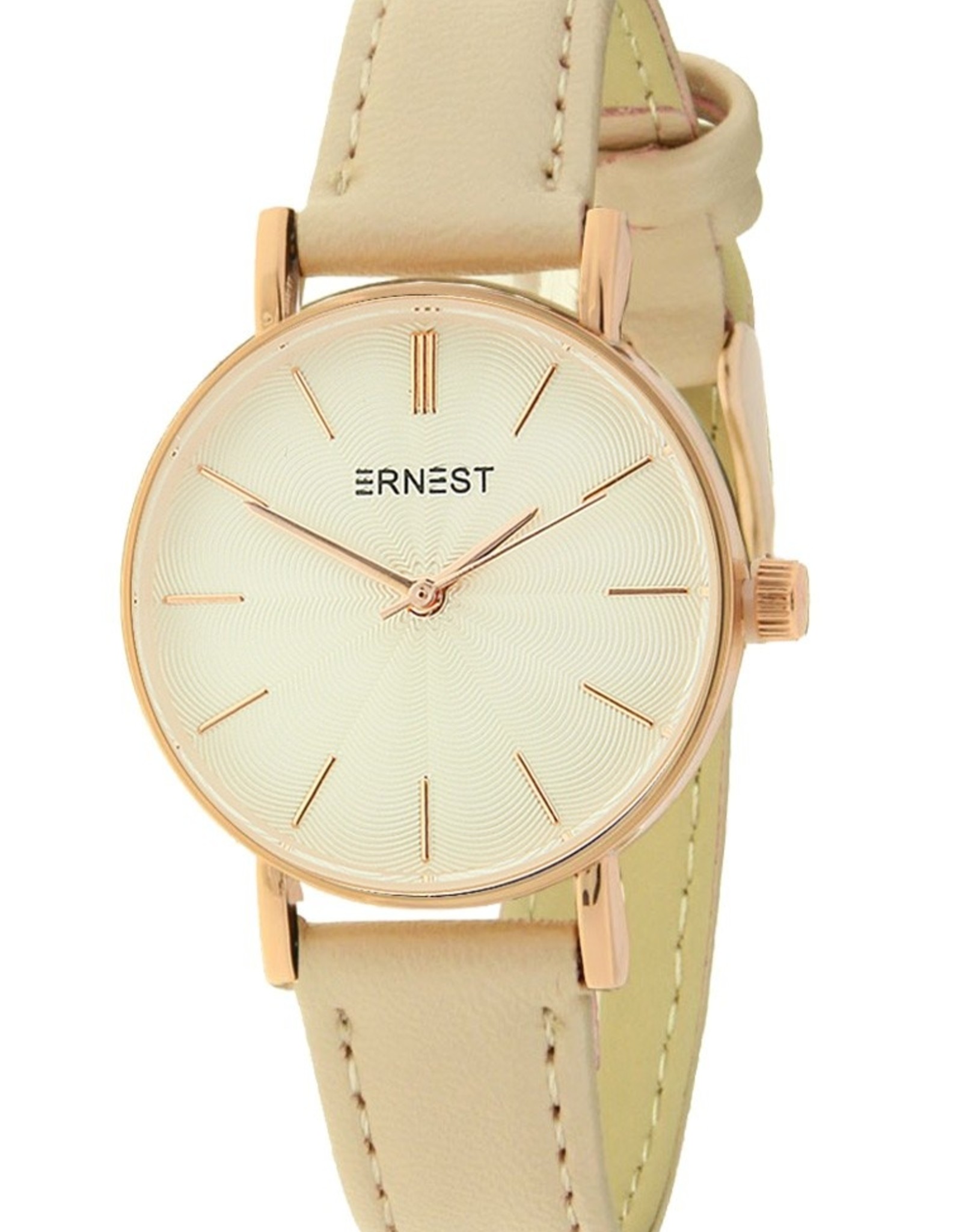 Ernest Ernest horloge licht grijs rosé mini