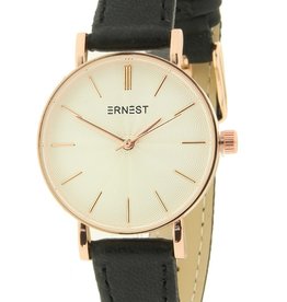 Ernest Ernest horloge zwart/wit  rosé  mini