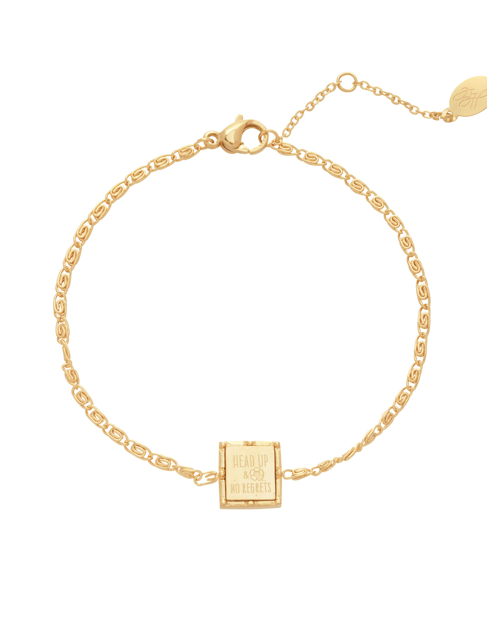 Gouden armband vierkante LiBi Fashion Accessories - LiBi &