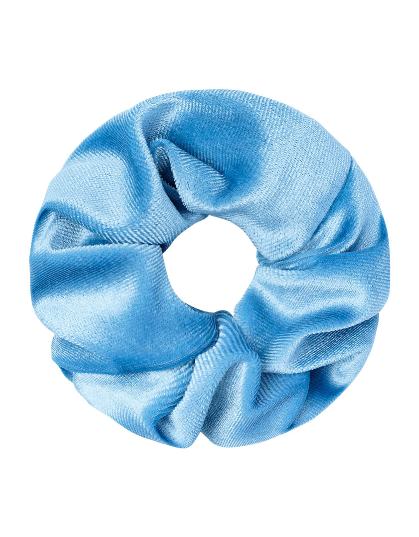 Scrunchie velvet lichtblauw