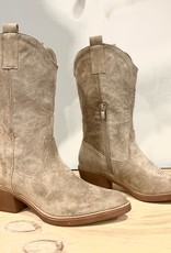 Cowboy laarzen hoog beige