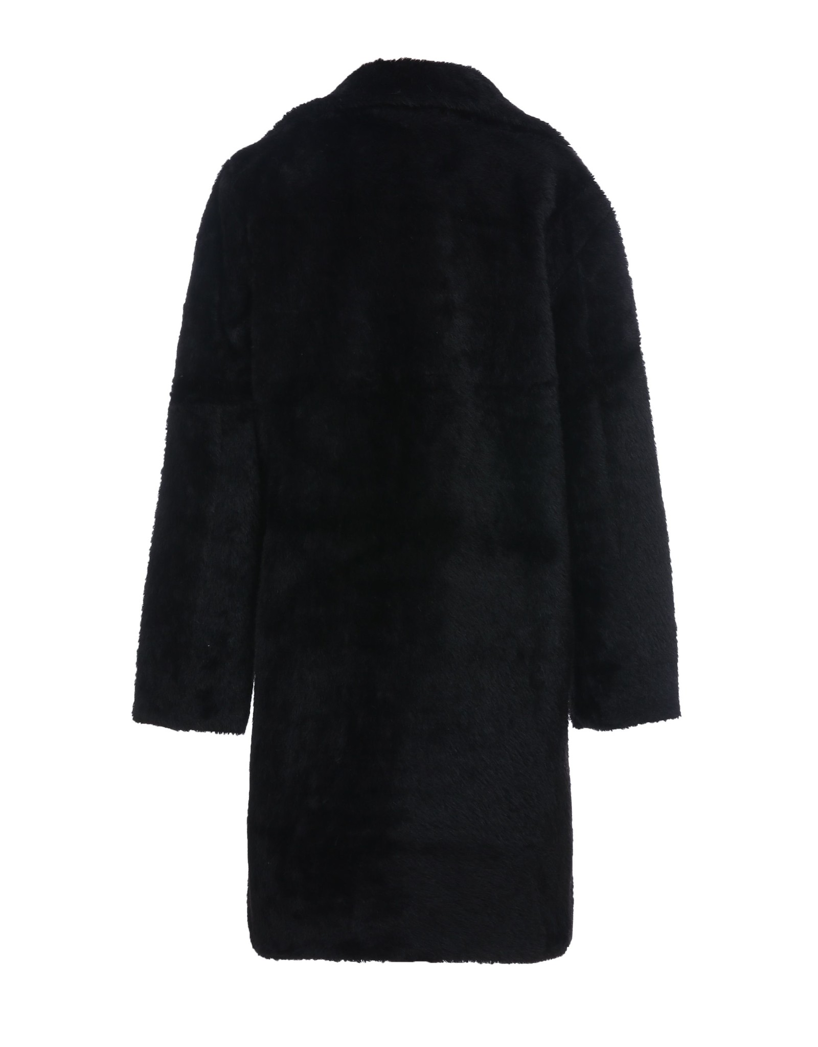 Faux fur winterjas zwart