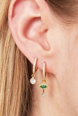 Oorbellen Blink of an Eye - goud - groen Oorbellen Blink of an Eye - goud - groen
