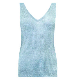 Glitter top licht blauw