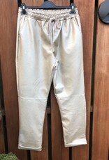 Faux leather jogger goud Faux leather jogger goud