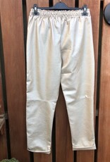 Faux leather jogger goud