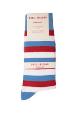 Paul Wilson Herensokken Paul Wilson - Gestreept rood, wit, blauw