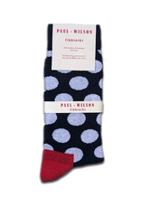 Paul Wilson Herensokken Paul Wilson - Grote stippen navy Paul Wilson Herensokken Paul Wilson - Grote stippen navy