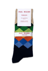 Paul Wilson Herensokken Paul Wilson - Gekleurde ruiten Paul Wilson Herensokken Paul Wilson - Gekleurde ruiten