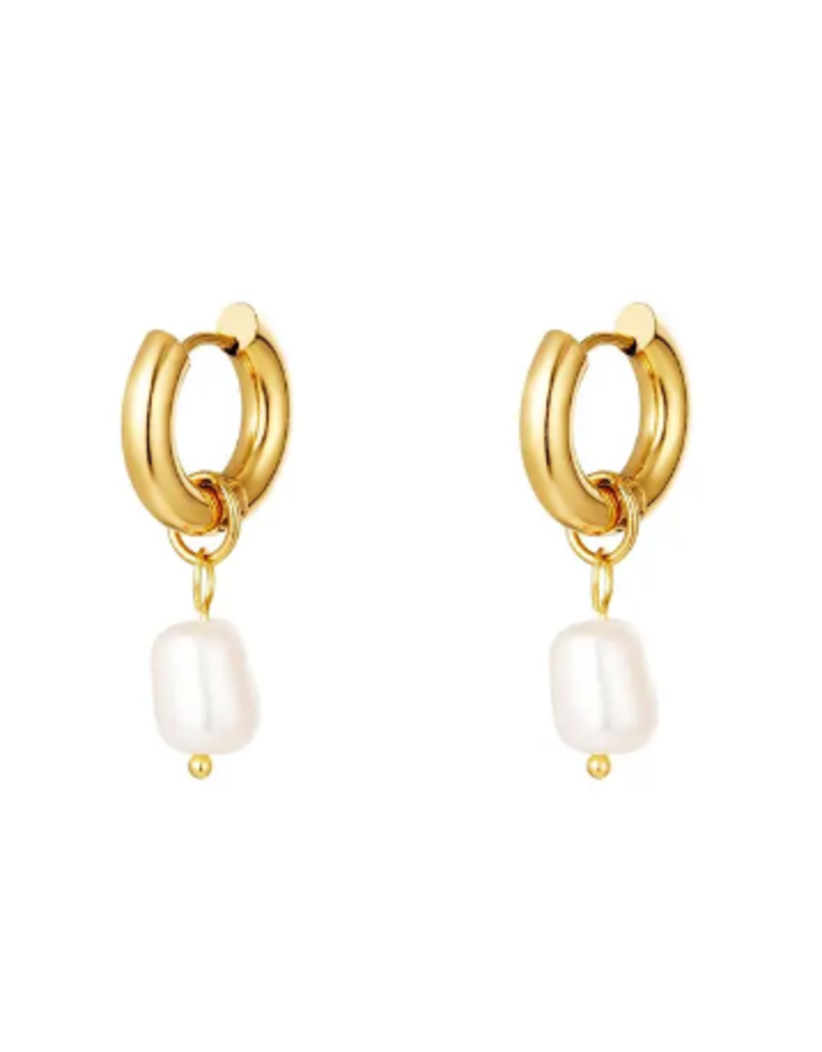Oorbellen parels - goud