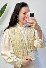 Gilet creme spiegeltjes