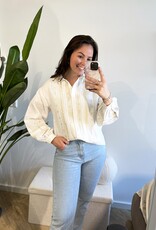 Witte blouse met creme borduursel