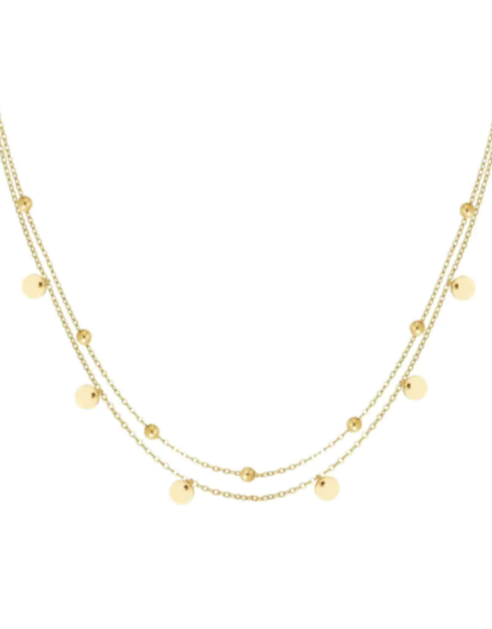 Ketting 2 layers - goud