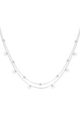 Ketting 2 layers - zilver