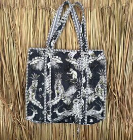 Ibiza shopper -  jungle zwart/wit