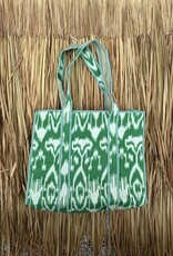 Ibiza shopper -  groen/wit