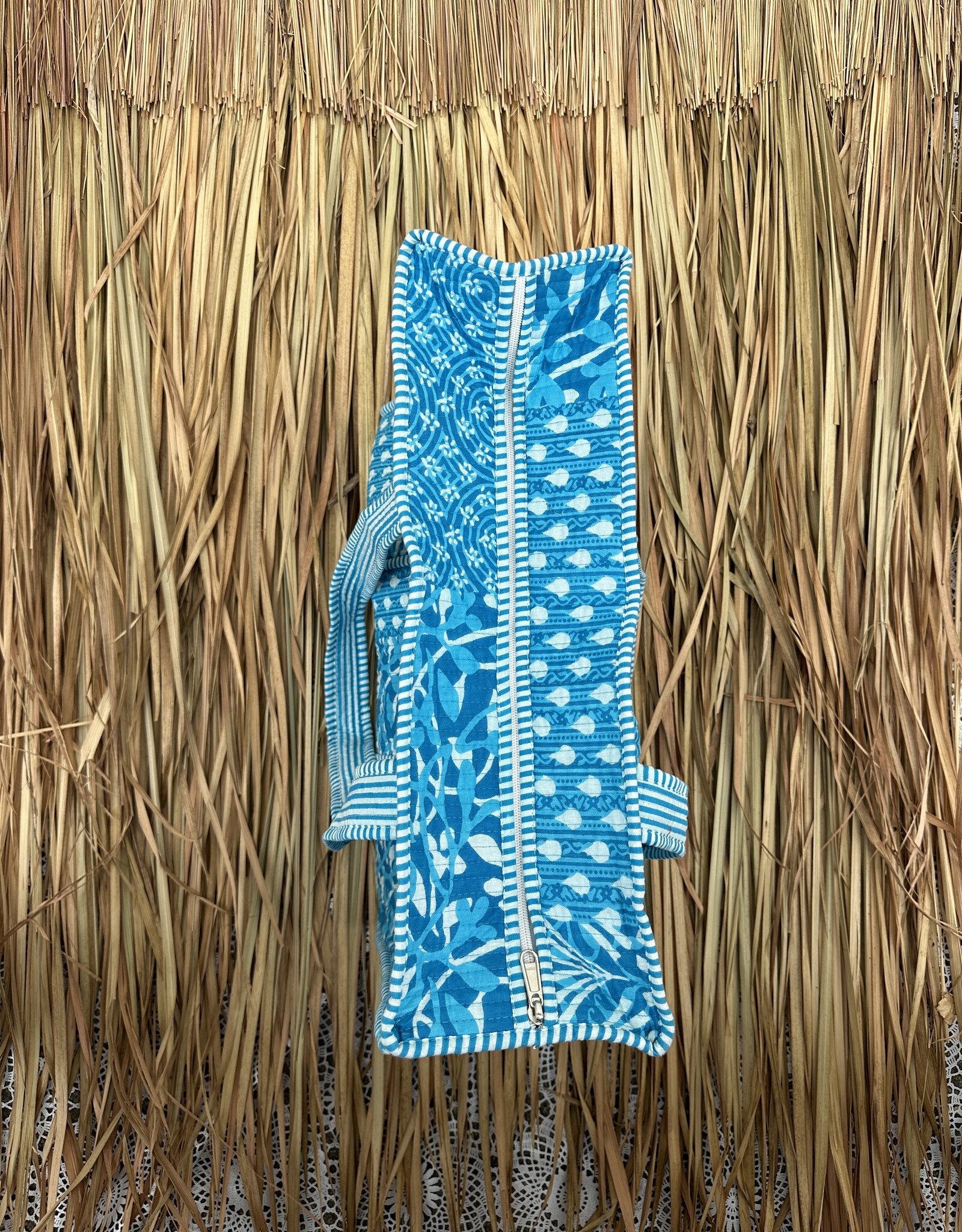 Ibiza shopper - blauw/wit