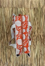Ibiza shopper - bloemen oranje/wit