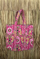 Ibiza shopper -  roze/groen
