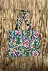 Ibiza shopper -  groen/roze