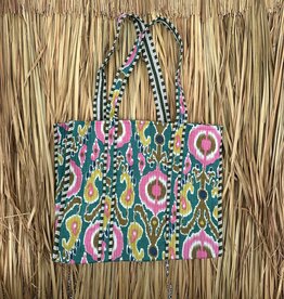 Ibiza shopper -  groen/roze
