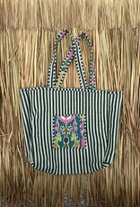 Ibiza shopper -  groen/roze