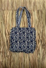 Ibiza tas - blauw/creme