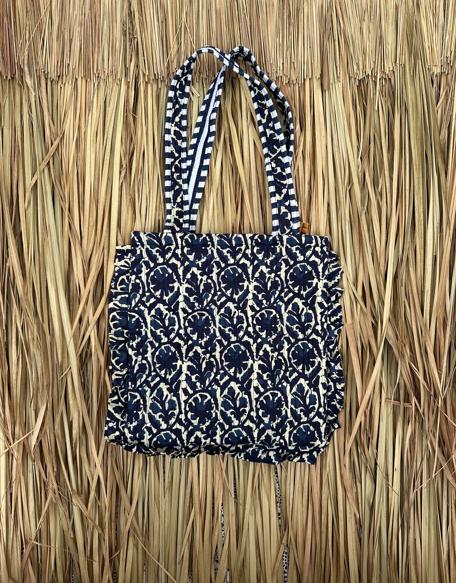 Ibiza tas - blauw/creme