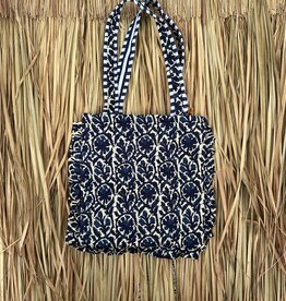 Ibiza tas - blauw/creme